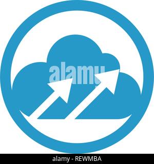 Cloud  logo and symbols icons Stock Vector