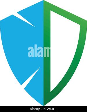 Shield logo and symbol vector Stock Vector