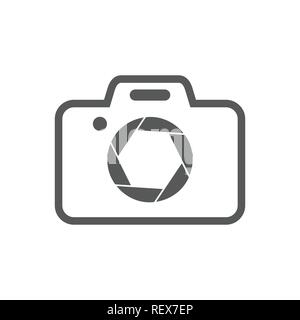 Camera Shutter Vector Symbol Graphic Logo Design Template Stock Vector