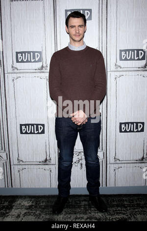 New York, USA. 06 Dec, 2018. Harry Lloyd visits The Thursday, Dec 6, 2018 AOL BUILD Series at BUILD Studio in New York, USA. Credit: Steve Mack/S.D. Mack Pictures/Alamy Stock Photo