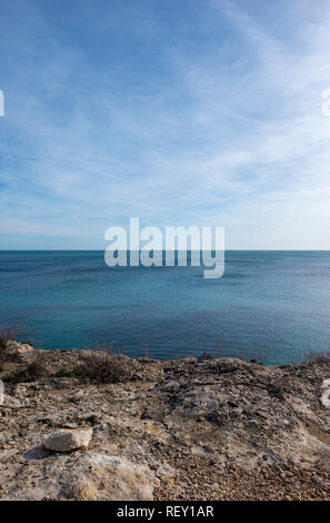 The coast of l'ametlla de mar on the coast of tarragona, Spain Stock Photo