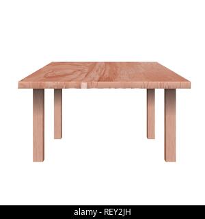 Rectangular shaped table, Stock Vector