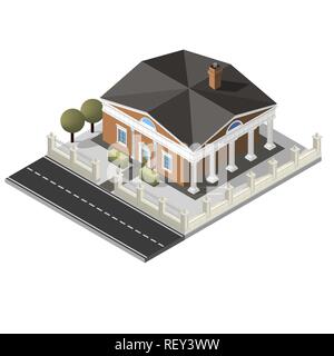 Vector isometric house Stock Vector