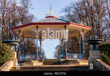 The bandstand at Ropner Park, Stockton on Tees, England, UK Stock Photo
