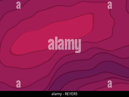 Pink purple corporate material wavy abstract background. Vector design Stock Vector