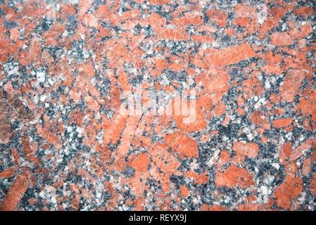 Granite seamless background, Red granite texture Stock Photo