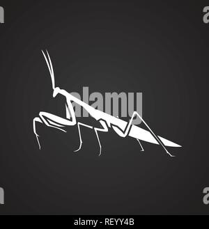 Mantis Simple vector icon. Modern, simple flat vector illustration for ...