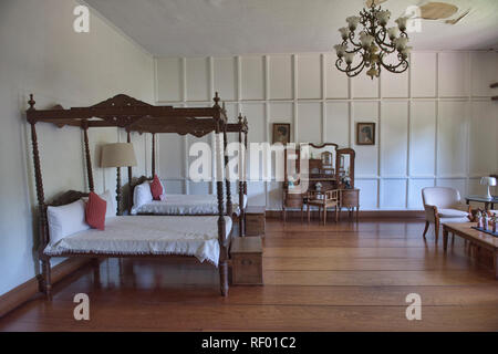 Interior of the Malacañang of the North Palace, Ferdinand Marcos former summer home, Paoay, Ilocos Norte, Philippines Stock Photo