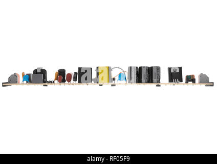 Circuit board on white background Stock Photo