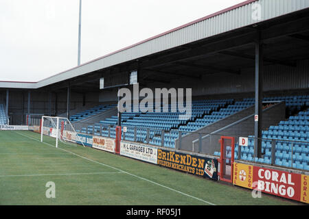 General view of Scunthorpe United FC Football Ground, Glanford Park, Scunthorpe, South Humberside, pictured on 17th July 1991 Stock Photo