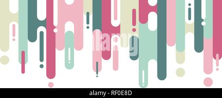 Abstract rounded shapes lines transition background with copy space. Halftone style pastels color. Vector illustration Stock Vector