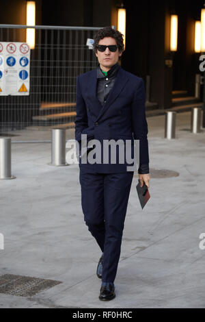 MILANO, Italy: 15 June 2019: Fashion blogger street style outfit before  Neil Barrett fashion show during Milano Fashion Week man 2019/2020 Stock  Photo - Alamy