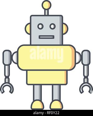 Robot Vector Icon Sign Icon Vector Illustration For Personal And Commercial Use... Clean Look Trendy Icon... Stock Vector