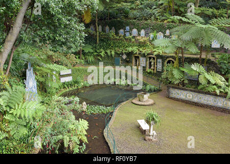 Monte Palace tropical garden Madeira Stock Photo