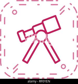 Telescope Vector Icon Sign Icon Vector Illustration For Personal And Commercial Use... Clean Look Trendy Icon... Stock Vector
