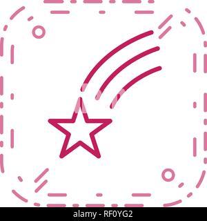 Falling Star Vector Icon Sign Icon Vector Illustration For Personal And Commercial Use... Clean Look Trendy Icon... Stock Vector