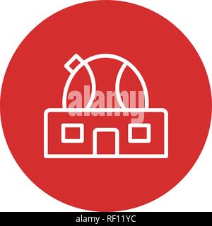 Observatory Vector Icon Sign Icon Vector Illustration For Personal And Commercial Use... Clean Look Trendy Icon... Stock Vector