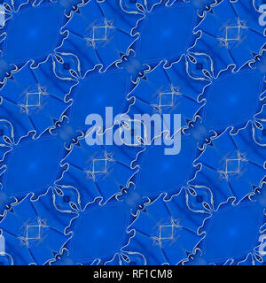 Blue Leather Seamless Texture Background Stock Photo