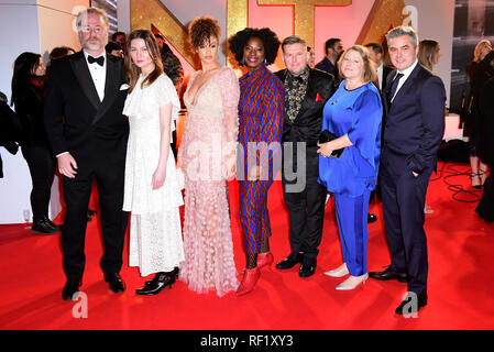 Tanya Moodie and Greg McHugh arriving at the premiere of A Discovery Of