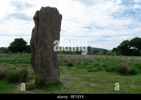 Photos from the Machrie Moor stone circle trail located on the Isle of Arran. Stock Photo