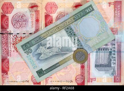 Dinar currency, Bahraini Dinar (BHD), Bahrain Monetary Agency, Bahrain Stock Photo