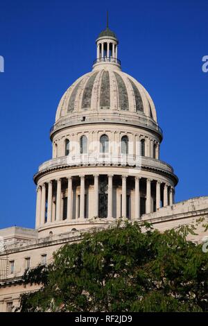 El Capitolio national capitol building, Havana, Cuba, Caribbean Stock Photo