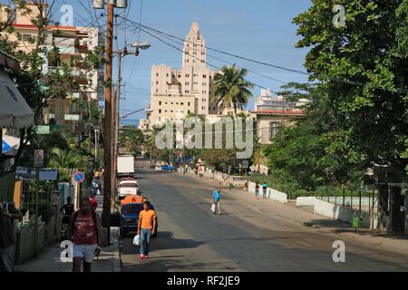 La rampa, street scene in Havana, Cuba, Caribbean Stock Photo