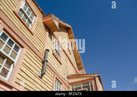 Mellieha, Malta, 30 december 2018 - Olive's house, in Popeye village Anchor bay film set Stock Photo