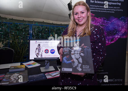 Edinburgh, UK. 23 January 2019.  The University of Edinburgh Data-Driven Innovation Hub for Science & Engineering team have come up with artificial intelligence applications. They are working on robotics and A.I. and will be sending a robot to Mars. Humans and A.I. have been getting along for decades but as A.I. starts to learn and become self aware, are humans going to be ready for the leaps and bounds which A.I has to offer us? Only time will tell. Credit: Colin Fisher/Alamy Live News Stock Photo