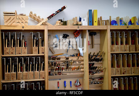 23 January 2019, Berlin: The tool is housed in a cabinet. Photo: Britta Pedersen/dpa-Zentralbild/ZB Stock Photo