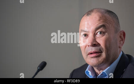 Guinness Six Nations Rugby Tournament launch at the Hurlingham Club in London - 23rd January 2019 England Head Coach Eddie Jones. Stock Photo