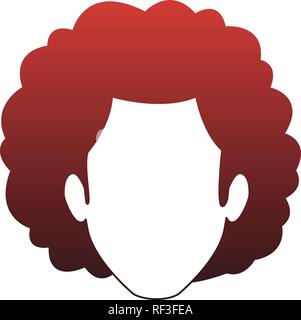 Disco man faceless red lines Stock Vector