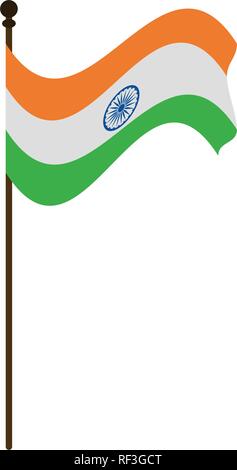 India flag pole Stock Vector Image & Art - Alamy