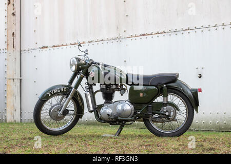 1960 Matchless G3 motorcycle at Bicester heritage centre. Bicester, Oxfordshire, England Stock Photo