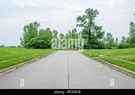 Uncompleted Coffee Creek subdivision in Northwest Indiana Stock Photo