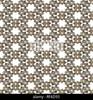 Seamless tileable metal decorative background pattern. Stock Photo