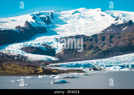 A beautiful glacier somewhere in breathtaking Iceland Stock Photo