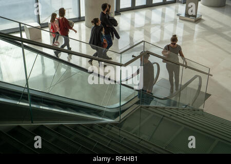The Acropolis Museum is an architectural gem where modern art shelters the ancient Stock Photo