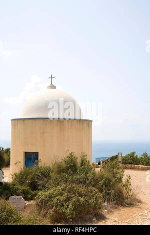 The dome of the Holy Family Chapel at Mount Carmel in Haifa, Israel Stock Photo