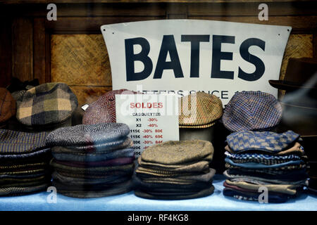 Bates shop window - rue de Rivoli - Paris - France Stock Photo