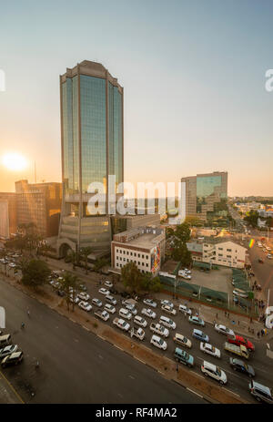 A view of Zimbabwe's Reserve Bank. Stock Photo