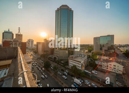 A view of Zimbabwe's Reserve Bank. Stock Photo