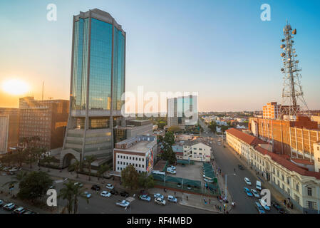 A view of Zimbabwe's Reserve Bank. Stock Photo