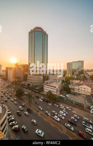 A view of Zimbabwe's Reserve Bank. Stock Photo