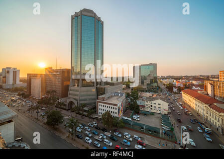 A view of Zimbabwe's Reserve Bank. Stock Photo