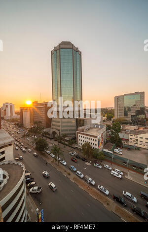 A view of Zimbabwe's Reserve Bank. Stock Photo