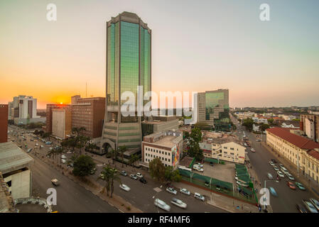 A view of Zimbabwe's Reserve Bank. Stock Photo