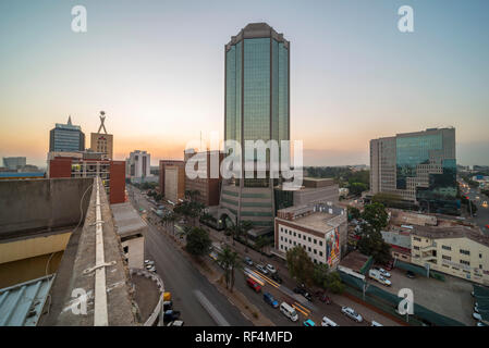 A view of Zimbabwe's Reserve Bank. Stock Photo