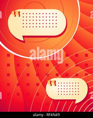 Gradient abstract composition with bright color. Modern graphic elements. Template for background, banner, poster, flyer or presentation. Vector graph Stock Vector