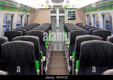 Great Western Railway GWR Class 800 train carriage interior UK  November 2018   KATHY DEWITT Stock Photo